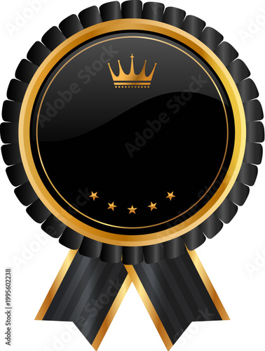 Golden shield with laurels