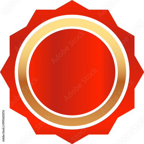 Red abstract ornament