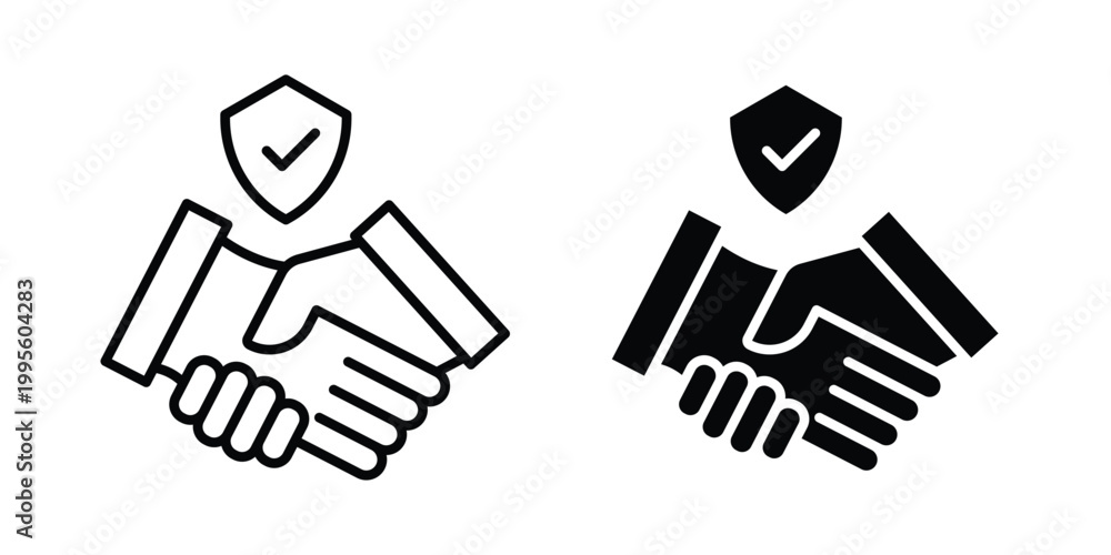 Obraz premium Trust icon - Vector design set