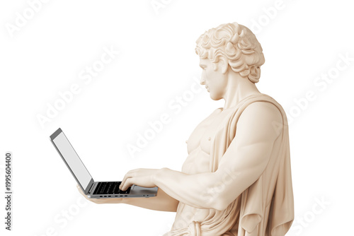 Принти на полотні Classical Art And Digital Work Concept