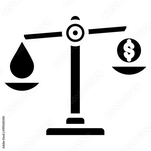 Supply Demand Gap glyph icon