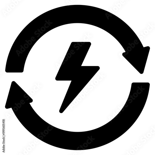 Alternative Energy glyph icon