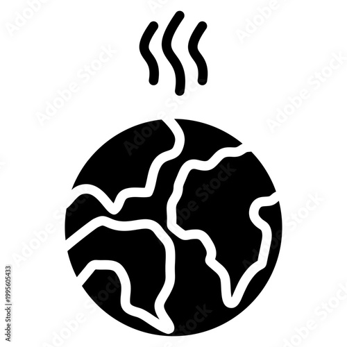 Global Warming glyph icon