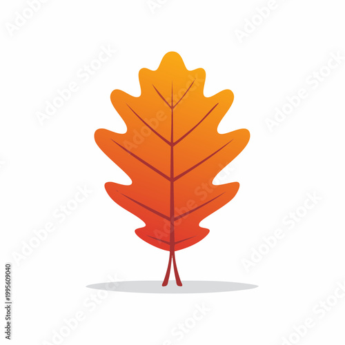 Autumn Oak Leaf Icon