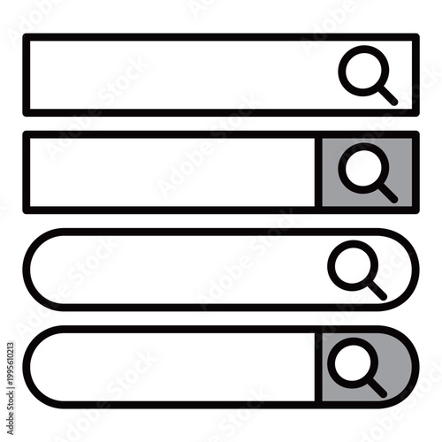 検索バーのイラスト