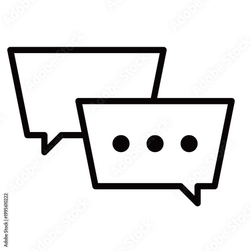 会話を表す吹き出しのアイコン