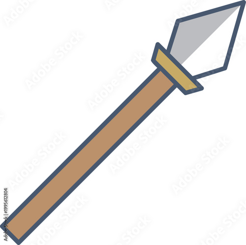 チープな槍のイラスト