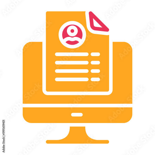 Online Resume Icon