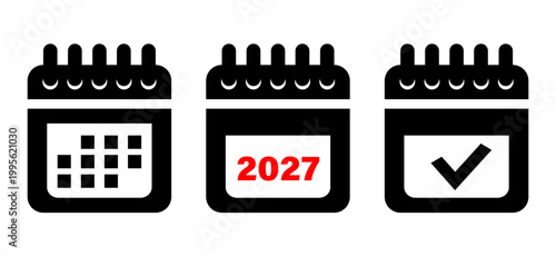 Calendar vector icon. Calendar illustration isolated for graphic and web design