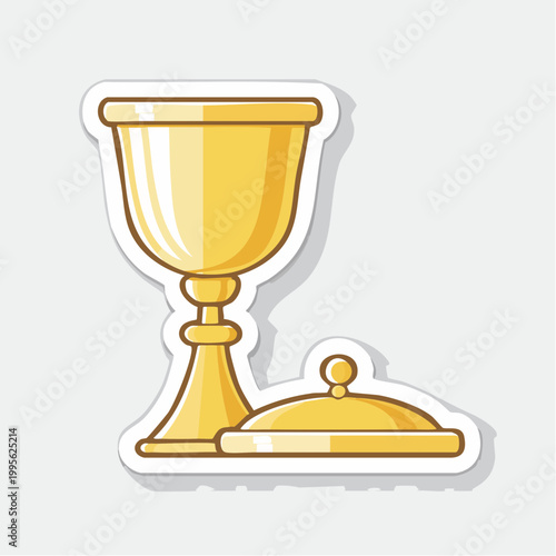 Golden Chalice and Paten Icon