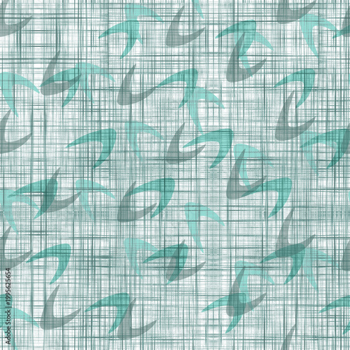 Green Boomerangs with Texture Seamless Repeat