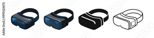 Virtual Reality Headset Icons