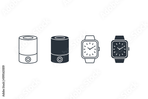 Humidifier and Watch Icons