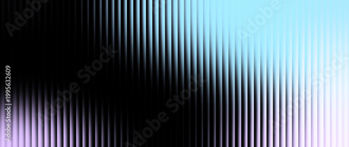 Fotografía Vertical ribbed abstract visual featuring bright cyan, pale silver, and vivid blue and smooth sleek gradients, for a digital corporate landing page and branding