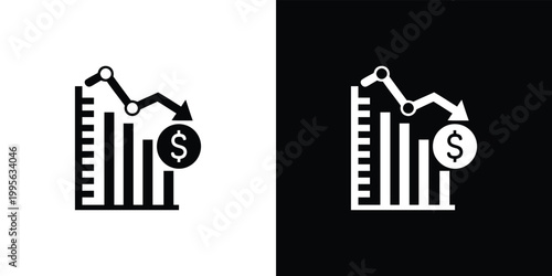 Black and white of a person climbing a bar chart with a dollar sign finance