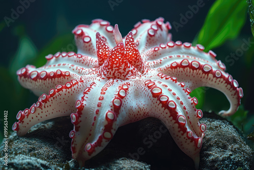 A Striking Encounter with the Exotic Red and White Starfish