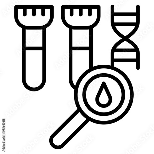 Biomarker Icon – Medical Diagnostic Vector Symbol