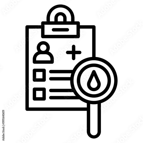Clinical Trial Icon – Medical Research Vector Symbol