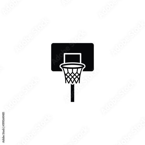 Basketball Hoop Icon Vector Illustration