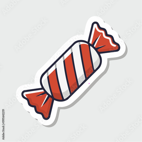 Striped Candy Sticker