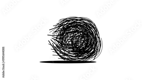desert tumbleweed, black isolated silhouette