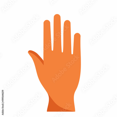 Orange Glove Icon