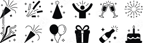 Black and white minimalist of music dance celebration and nature minimalist music notes party