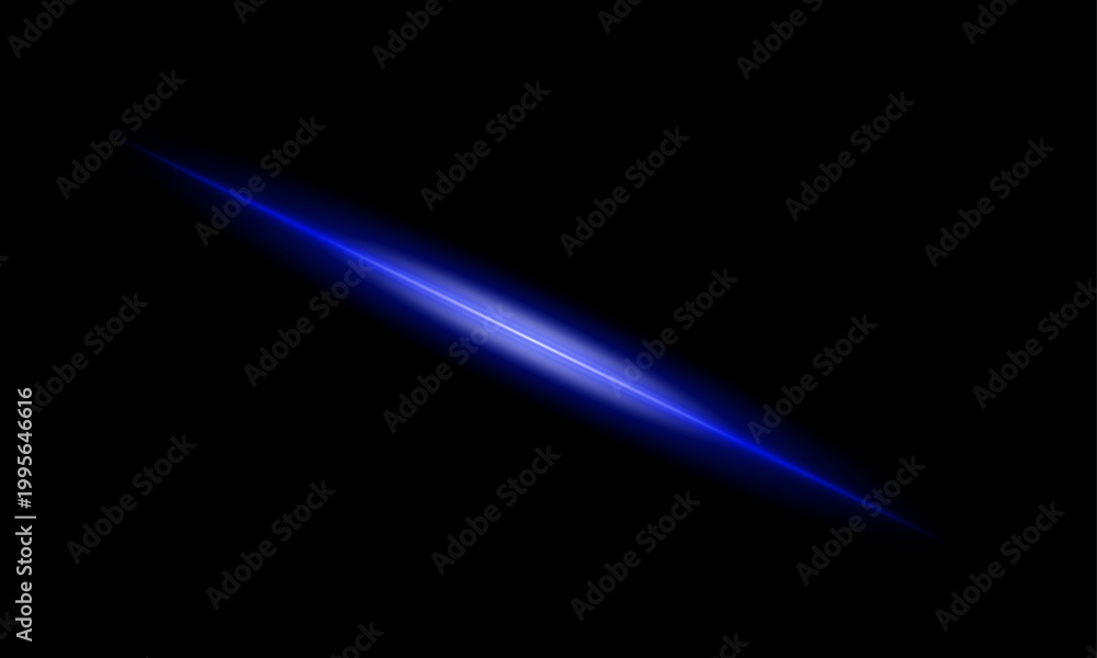 Fototapeta premium Dynamic blue light effect a streaking energy beam for modern visuals