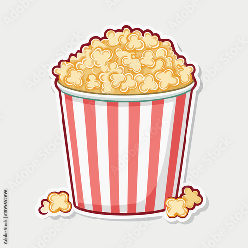 Popcorn Bucket Illustration