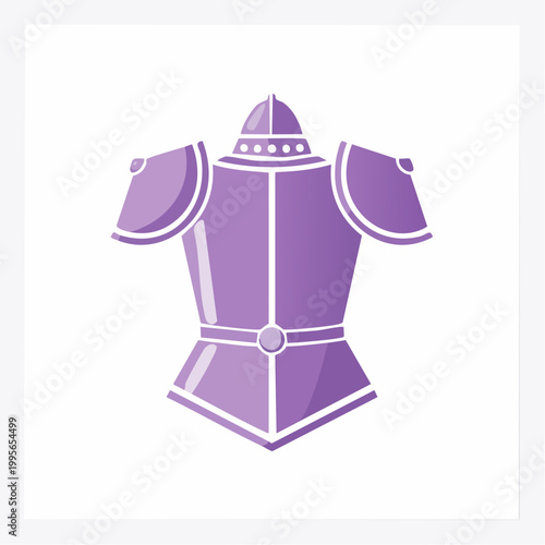 Purple Knight Armor Illustration
