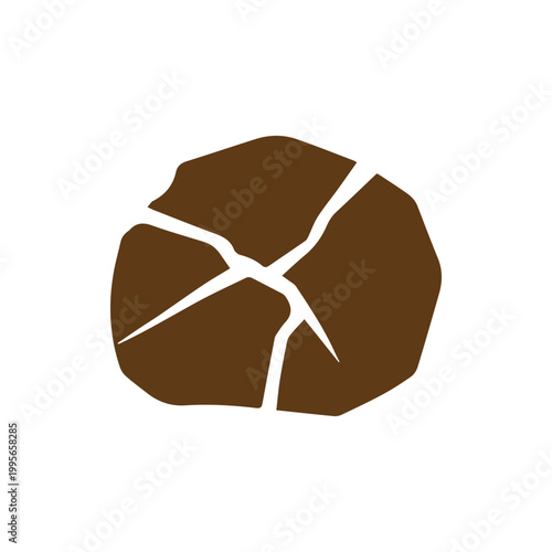 Abstract brown cracked surface pattern graphic highlighting dryness and rupture