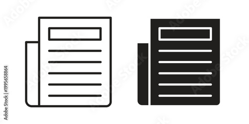 News feed icon in line design. editable stroke icon vector. EPS10