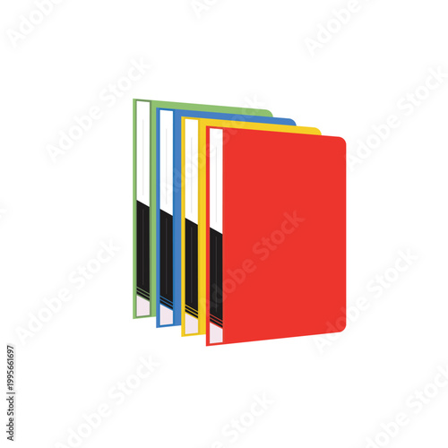 Paper binder document storage logo design