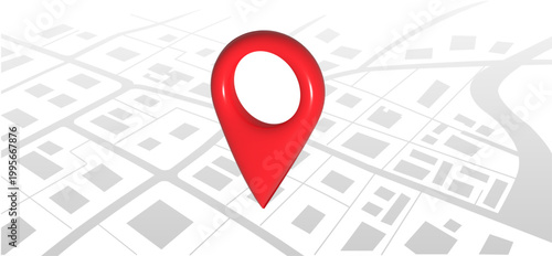 GPS navigator pointer on city map, location pin, navigation, transport and travel concept vector illustration