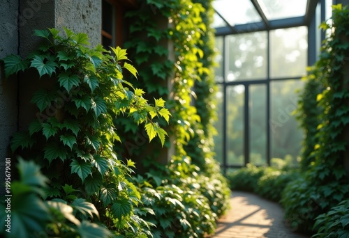 Lush Ivy-Style Evergreen Climbing Facade Covering for Vibrant Architectural Visuals