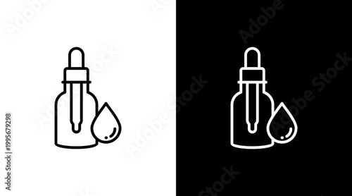 Serum Dropper Icon Set Multiple Style Collection