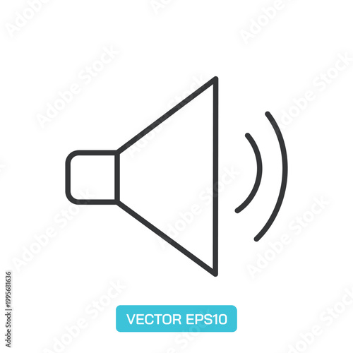 Audio line Icons. Thin Line Symbol Elements Collection.