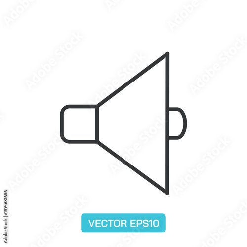 Audio line Icons. Thin Line Symbol Elements Collection.