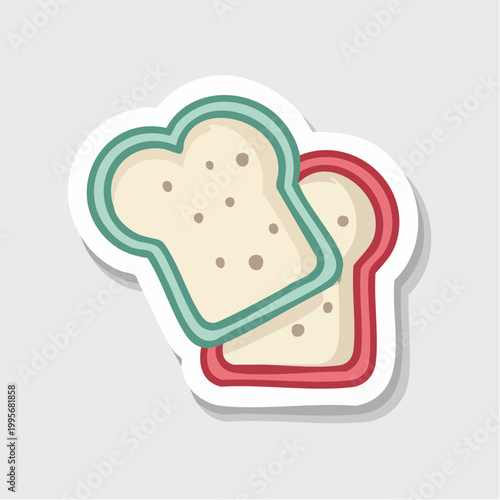 Two Slices of Bread Icon