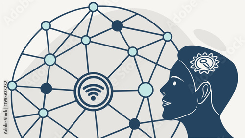 Artificial intelligence agents connected through smart network communication systems.