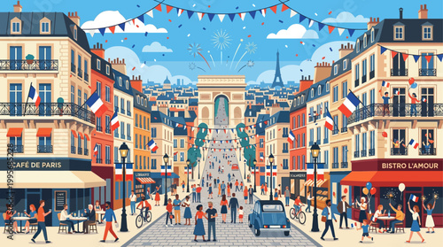 Emblem, seal, official, insignia, Bastille Day, France, French, national day, July 14, Phrygian cap, laurel wreath, tricolor, flag, patriotism, national pride, government, authority, symbol, icon, ill