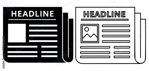 Headline Icon Vector Art, Icons, and Graphics