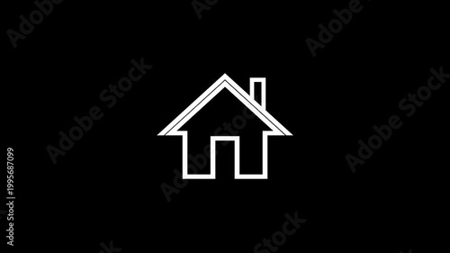 House icon on black