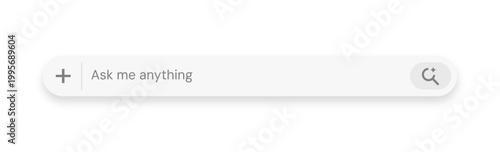 AI Search Bar UI with Sparkle Icon, Generative AI Prompt Input Interface for App & Web Design