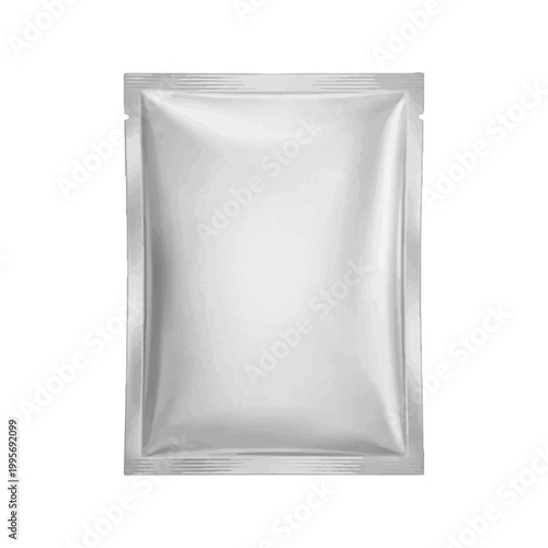 vector illustration of blank sachet packaging