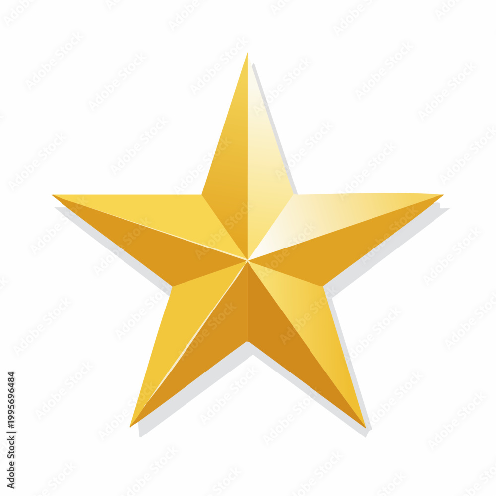 Obraz premium Golden Star Icon