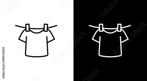 Laundry Timer Icon Set Multiple Style Collection