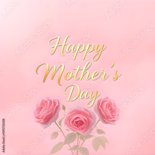 card with pink roses