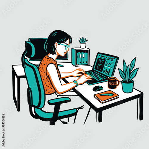  pekerja wanita karyawan kantor 