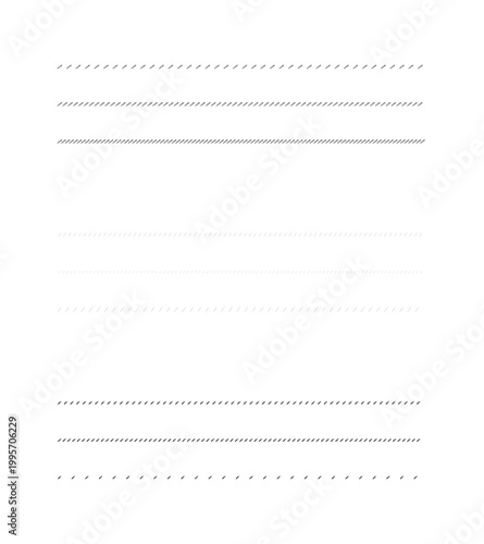 Hand-Drawn Diagonal Slash Line Dividers Collection -  Delicate Hairline to Bold Stroke Weight, 9 Minimalist Styles